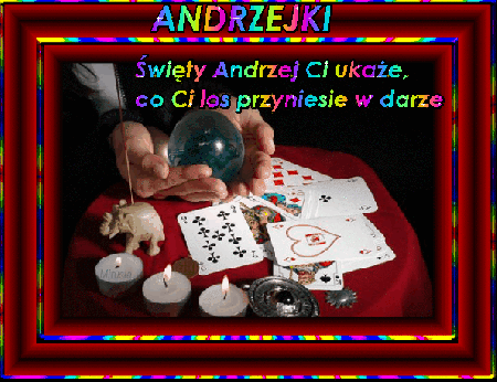 Magiczna kula w dłoniach andrzejki
